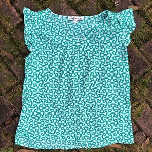 SOLD Green Pattern Tank Top
